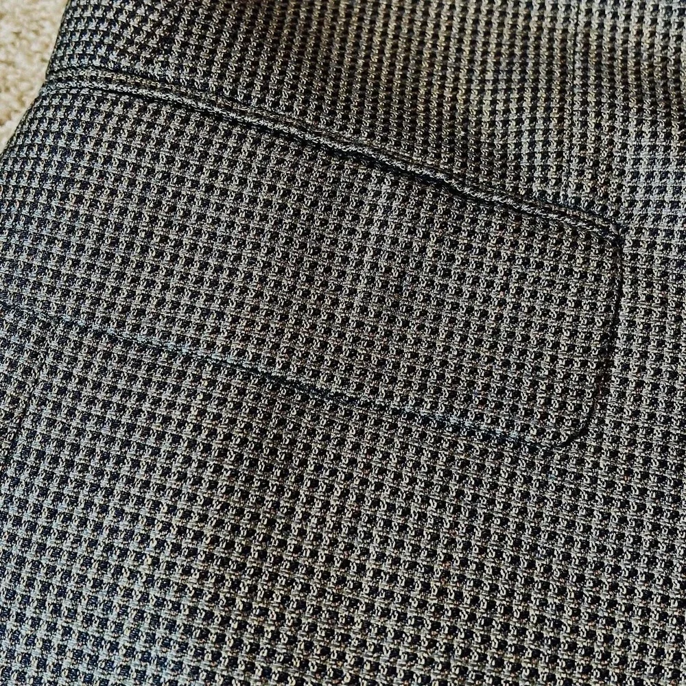 Joseph Abboud 42L Blazer Neutral Tan/charcoal Silk‎ Wool Premium Suit Jacket